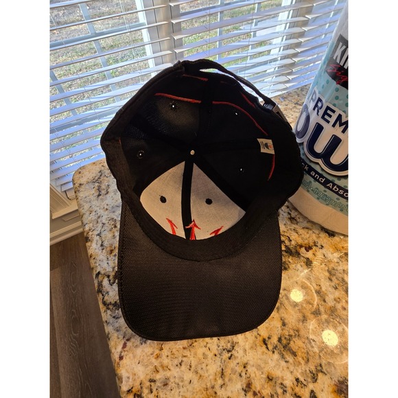 Maserati Trident Logo Baseball Cap Black Red Adjustable Hat Automotive Accessory - Picture 3 of 4